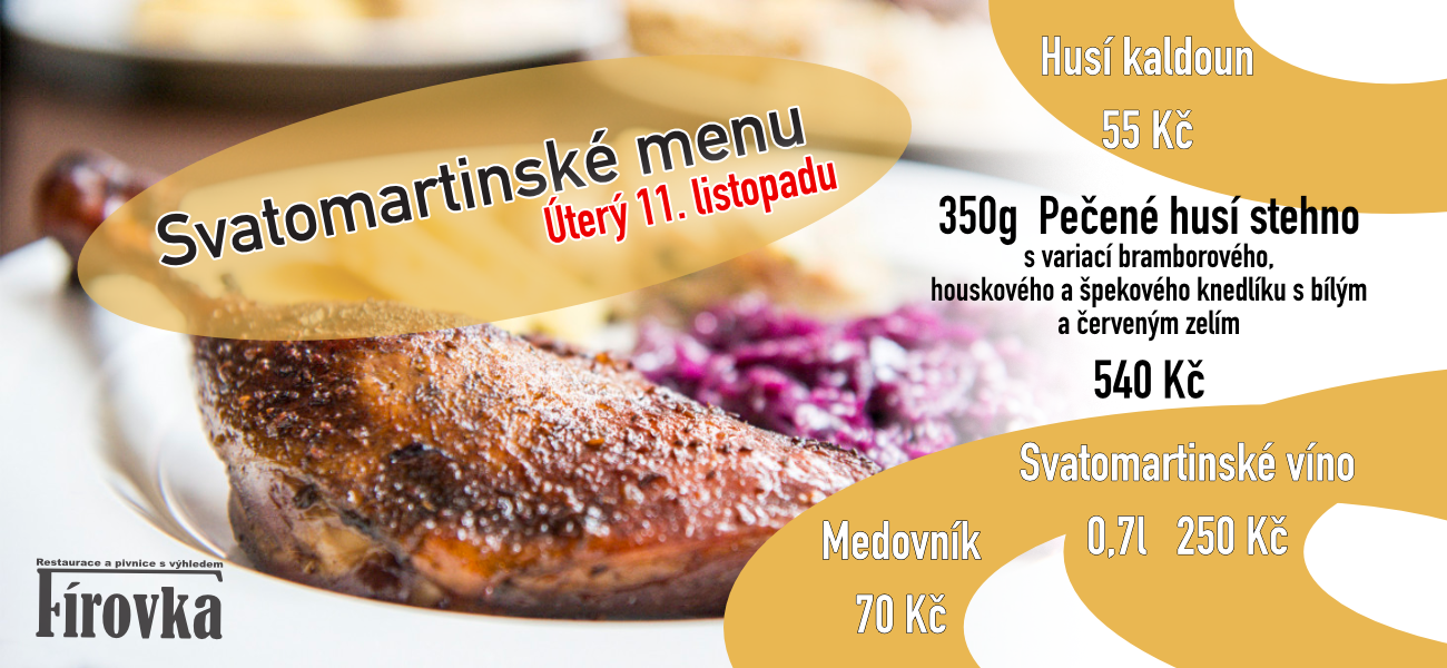 Svatomartinské menu 2025